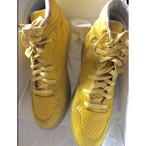 Balenciaga Yellow High Top suede Women’s Sneakers